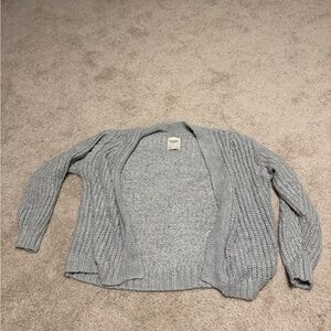 Abercrombie Light Gray Cardigan